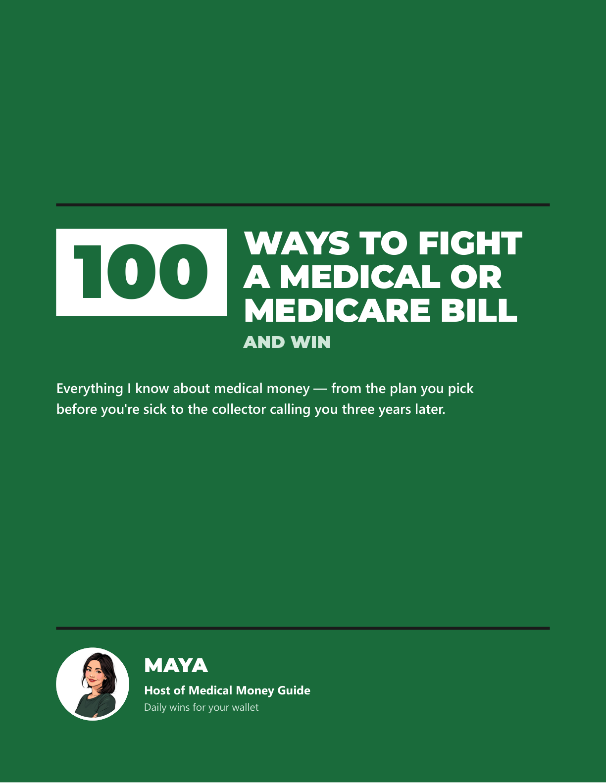 Cover of 100 Ways to Fight a Medical or Medicare Bill (and Win)